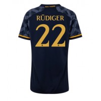 Koszulka piłkarska Real Madrid Antonio Rudiger #22 Strój wyjazdowy dla kobiety 2023-24 tanio Krótki Rękaw